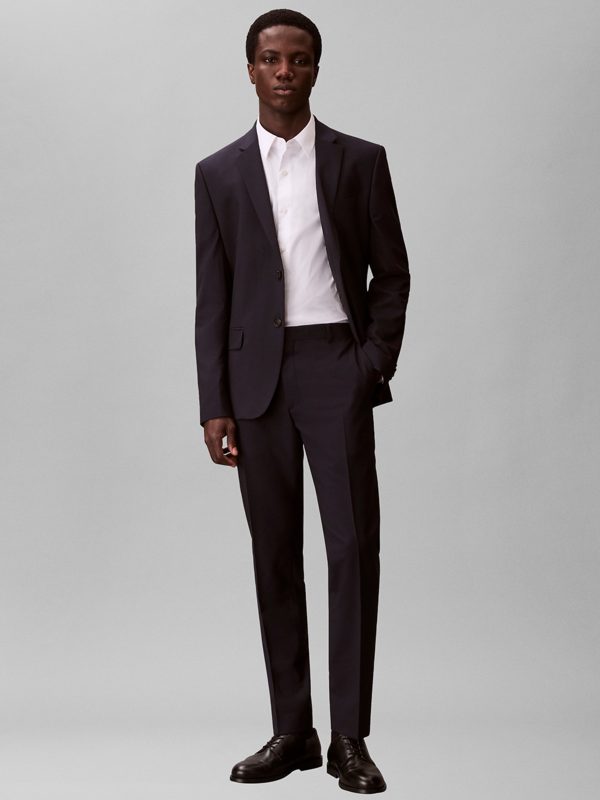 Pantalón de traje Hombre fit slim - Azul marino