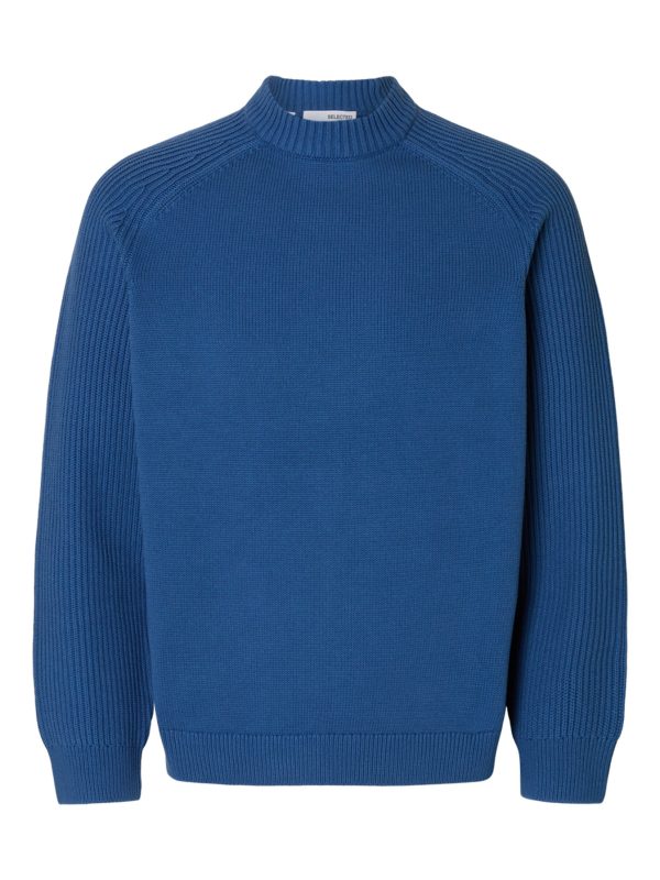 Jersey de hombre cuello redondo - Azul índigo