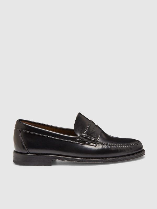 Mocasines de hombre Castellano de piel en color - Negro