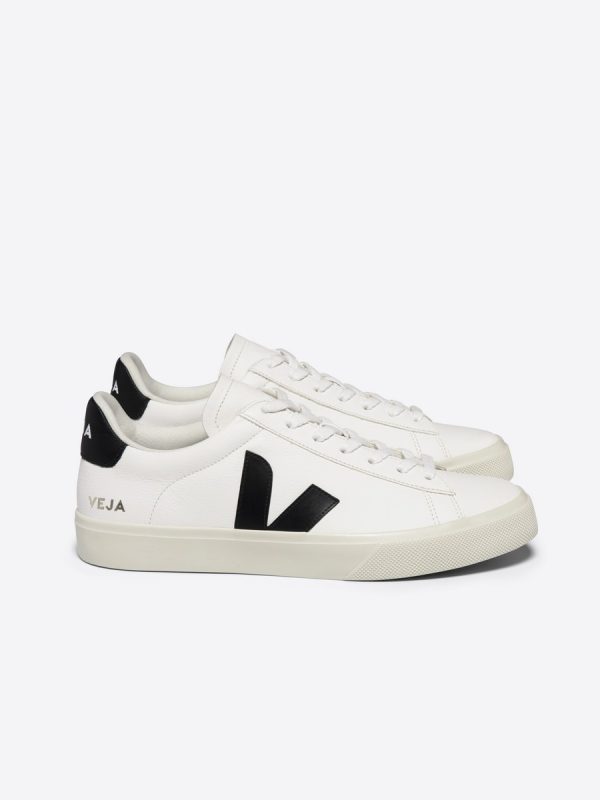 Zapatilla de hombre, modelo campo, de cuero, con cordones - Negro