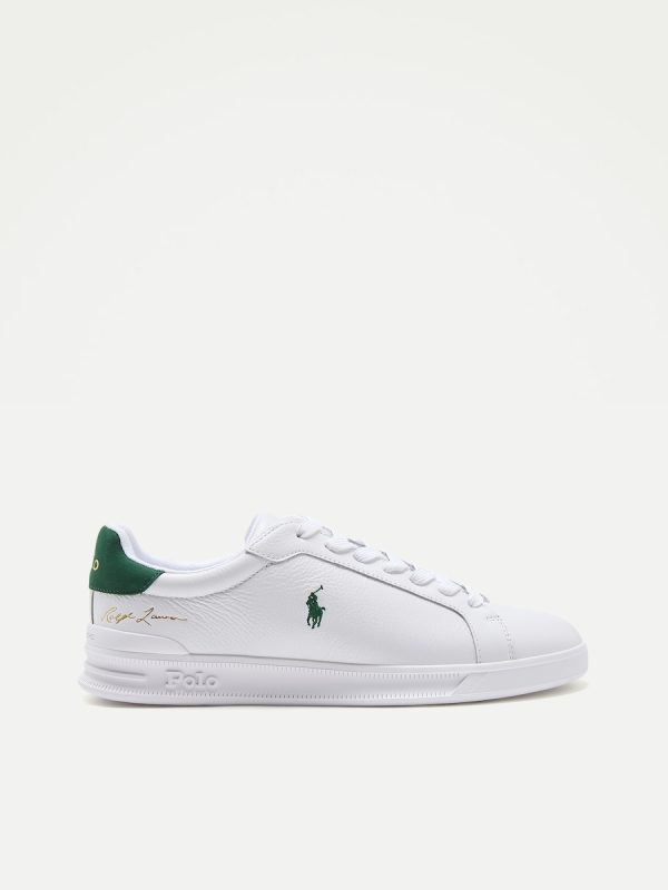 Zapatillas HRT II de hombre tipo casco bajas piel. - Blanco roto