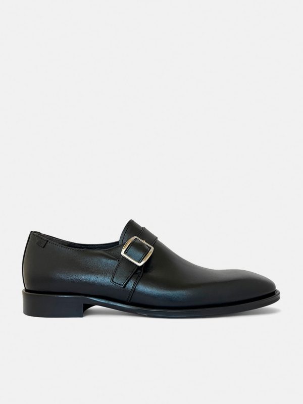 Zapato con hebilla piel - Negro