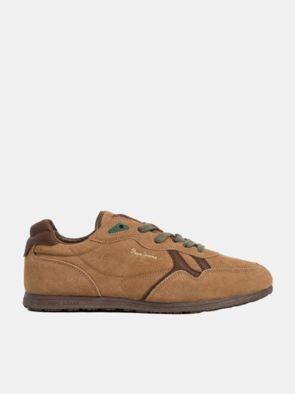 Nueva zapatilla de perfil bajo fabricada en piel - Marrón oscuro