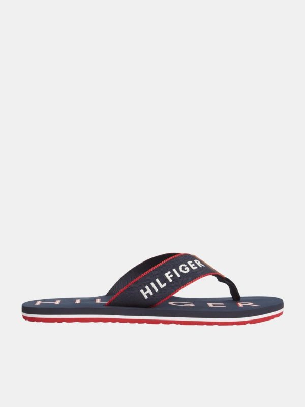 Sandalias de hombre con logo - Azul marino