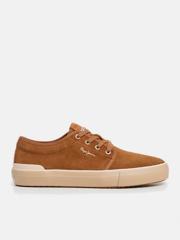 Zapatillas bajas de hombre en ante - Cuero