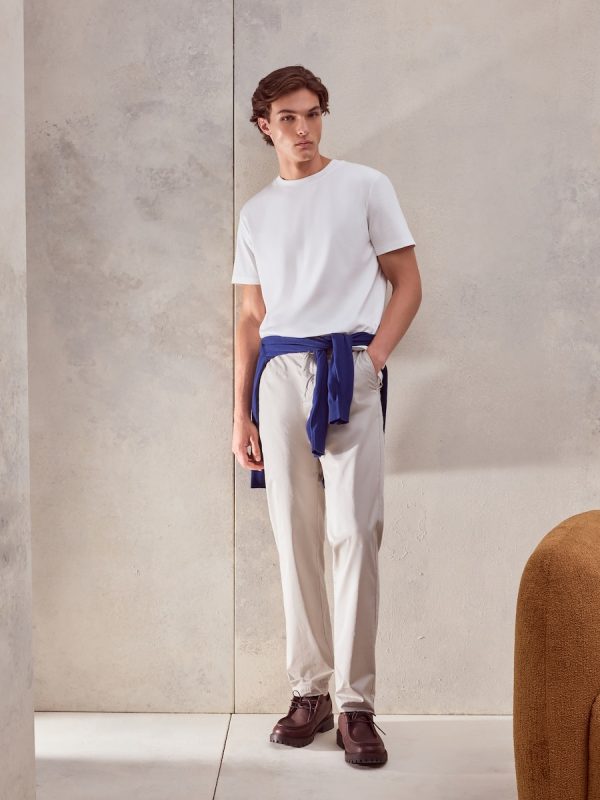 Pantalón sport popelín hombre - Marrón claro
