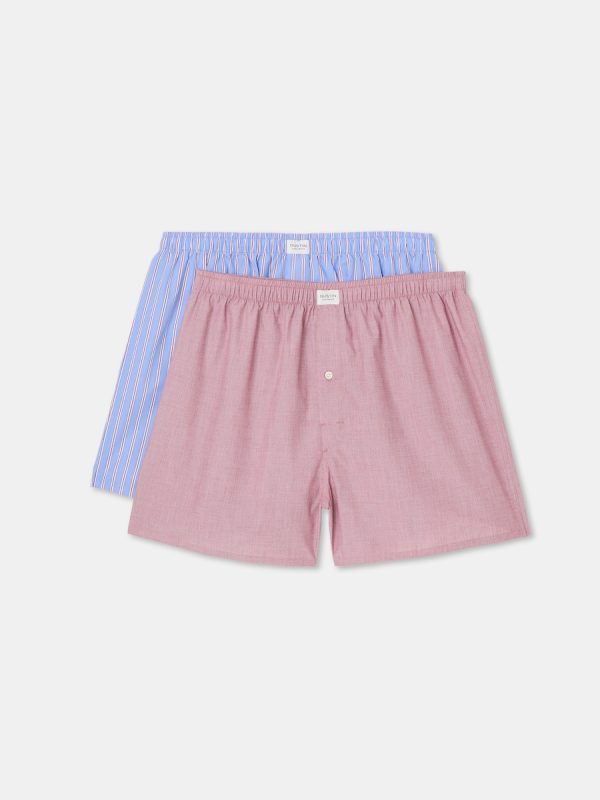 Pack 2 boxers de tela de hombre - Azul