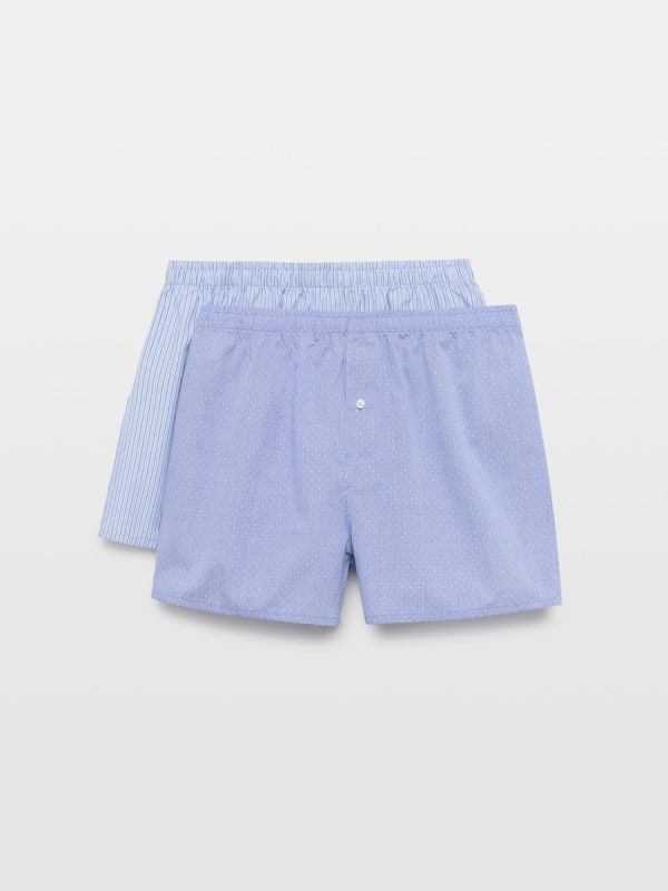 Pack 2 boxers de tela - Azul