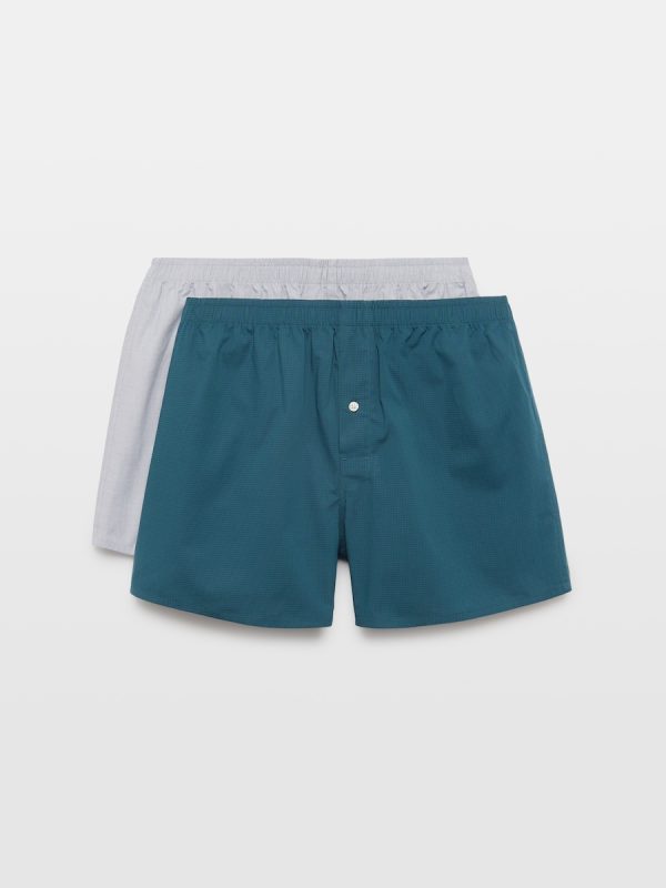 Pack 2 boxers de tela - Verde