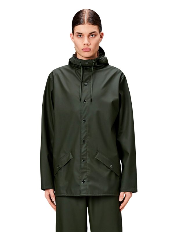 Parka de hombre corta lluvia - Verde militar