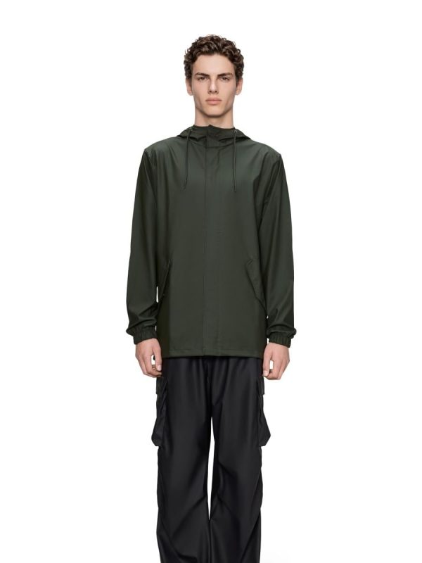 Parka de hombre corta lluvia - Verde oscuro