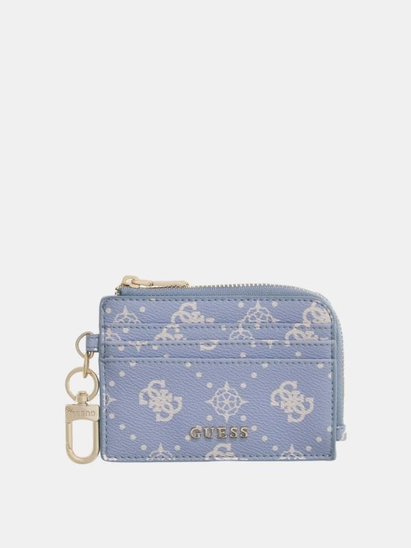 Monedero Guess Emelie con cierre de cremallera y detalle metálico - Azul