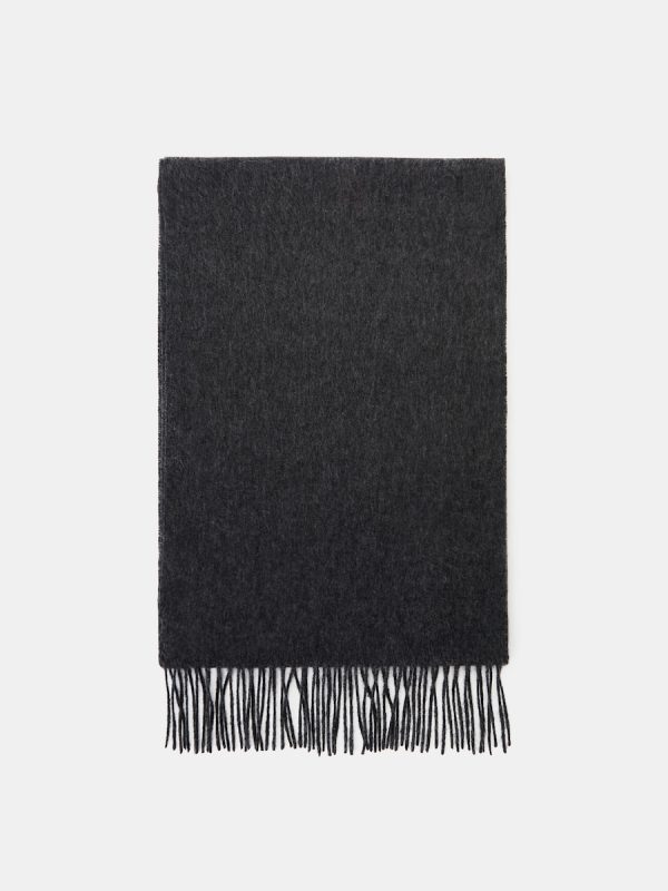 Bufanda de hombre en 100 % cashmere - Gris oscuro