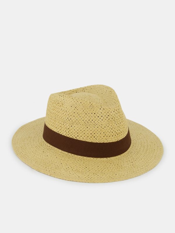 Sombrero tipo paja - Beige