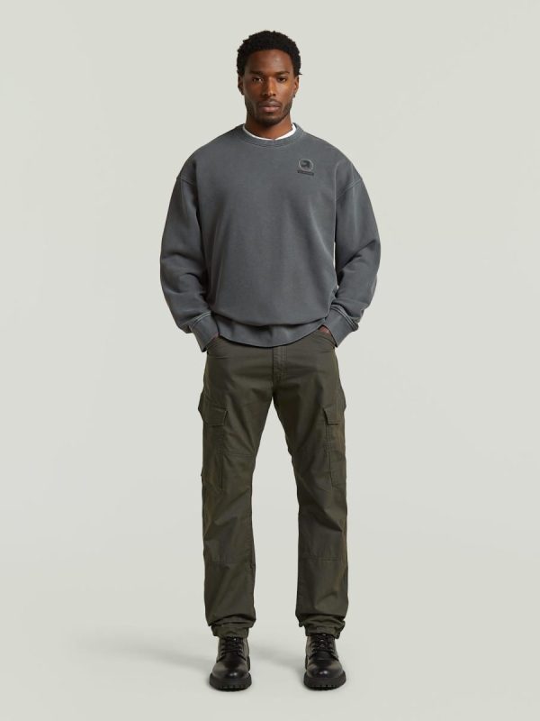 Pantalón de hombre estilo cargo y corte regular - Gris