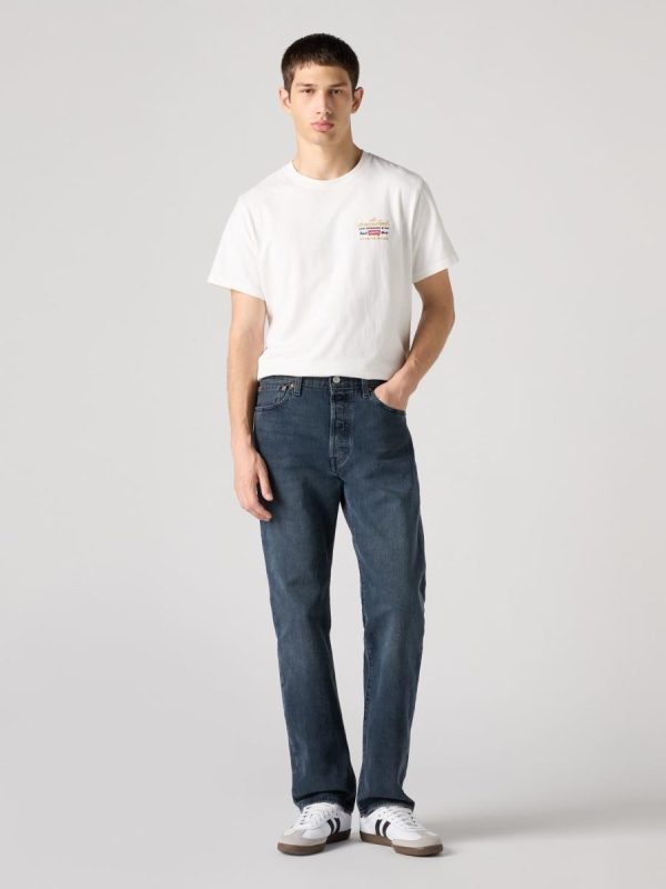 Vaquero de hombre 501® Original recto con stretch - Azul marino