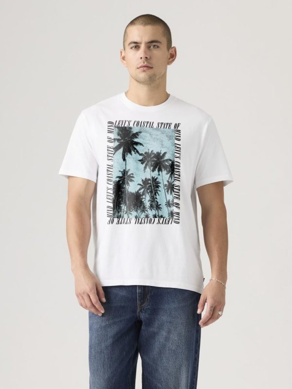 Camiseta de hombre de manga corta con cuello redondo - Blanco
