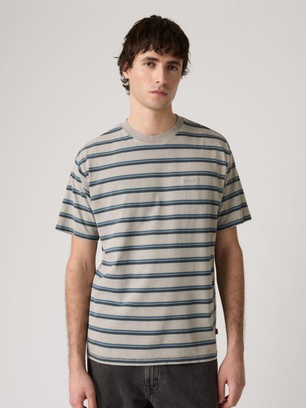 Camiseta de hombre de manga corta con cuello redondo - Multicolor