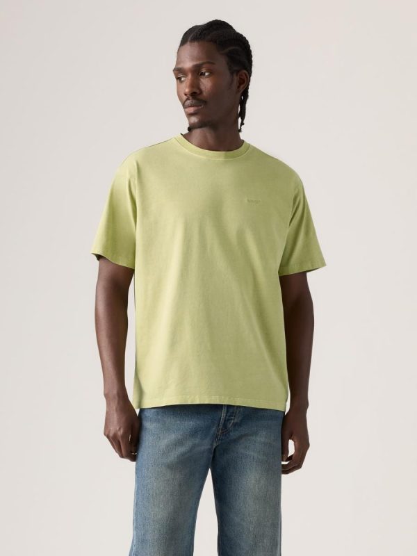 Camiseta de hombre de manga corta con cuello redondo - Verde claro