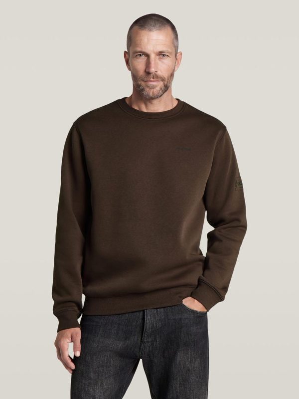 Sudadera de hombre de corte recto - Marrón