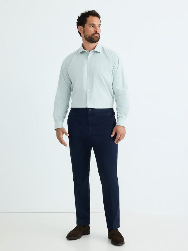 Pantalón chino regular fit twill hombre talals grandes - Azul marino