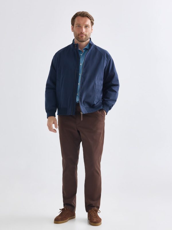 Pantalón chino regular fit twill hombre talals grandes - Marrón