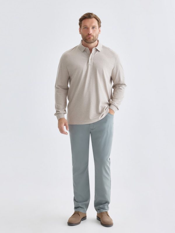 Pantalon 5 bolsillos ligero hombre tallas grandes - Verde
