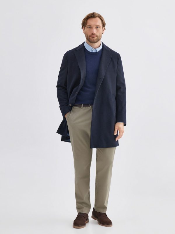 Pantalon chino básico invierno hombre tallas grandes - Verde