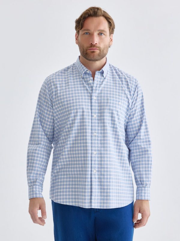 Camisa classic fit de oxford de cuadros de colección de hombre - Verde