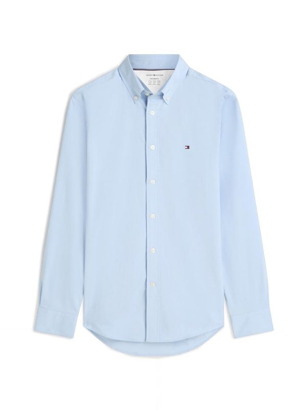 Camisa de caballero Performance en popelín - Azul claro