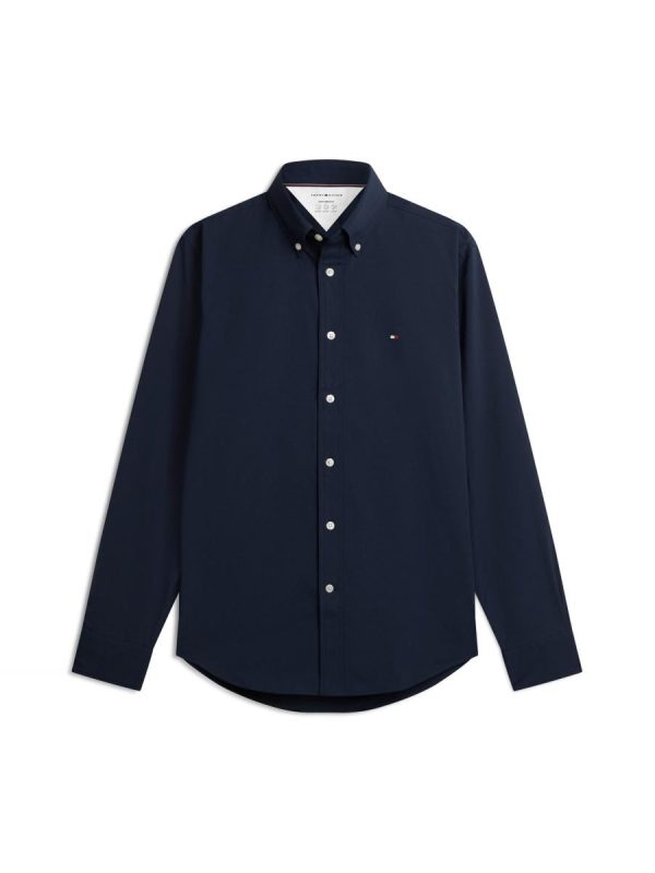 Camisa de caballero Performance en popelín - Azul marino