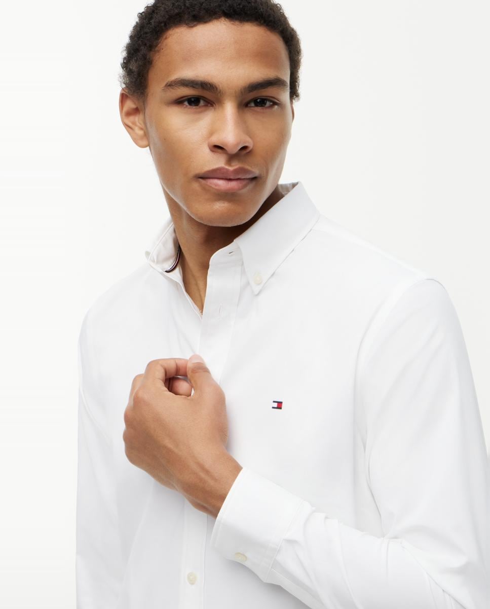 Camisa de caballero Performance en popelín - Blanco - Imagen 3