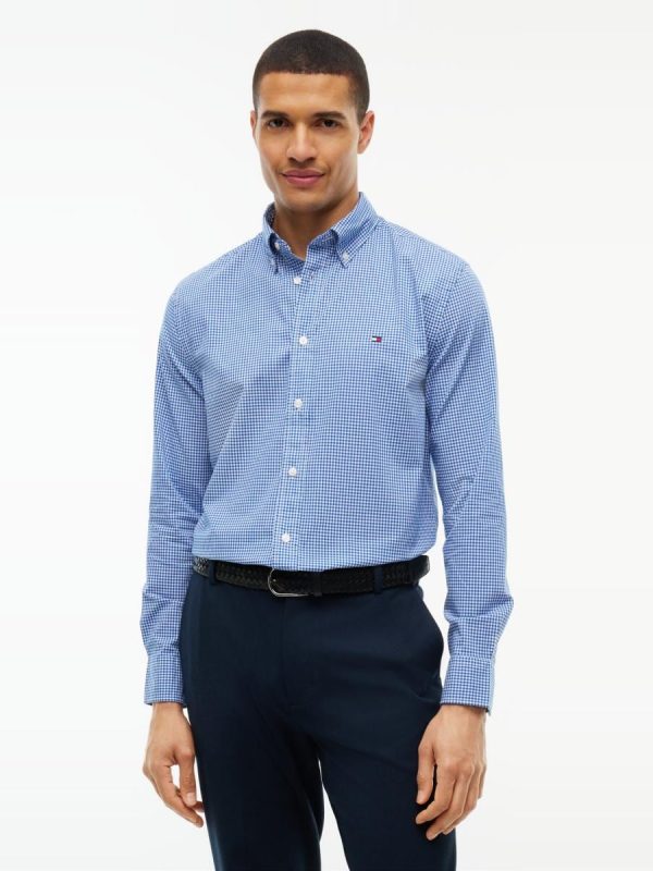 Camisa de caballero de popelín estampada - Multicolor