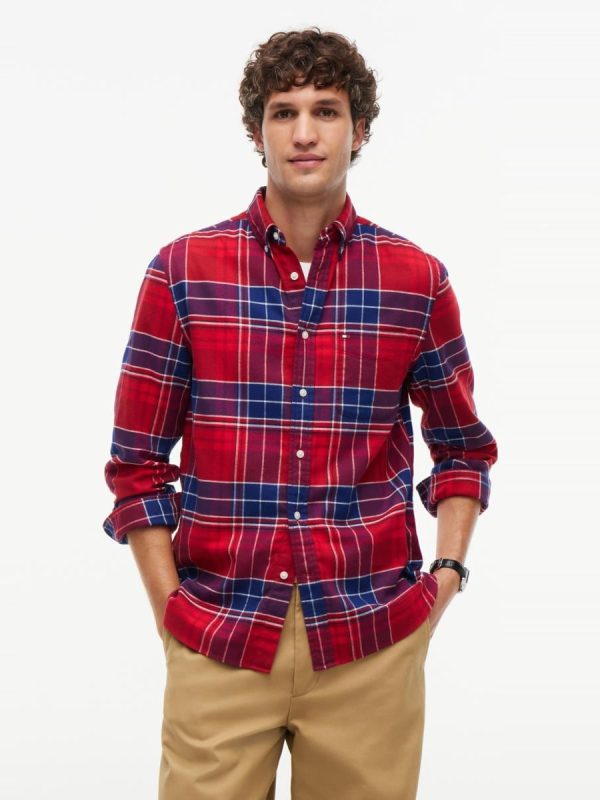 Camisa de caballero de franela estampada - Multicolor
