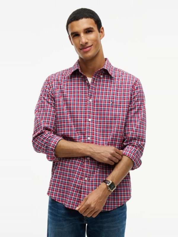 Camisa de caballero de popelín estampada - Multicolor