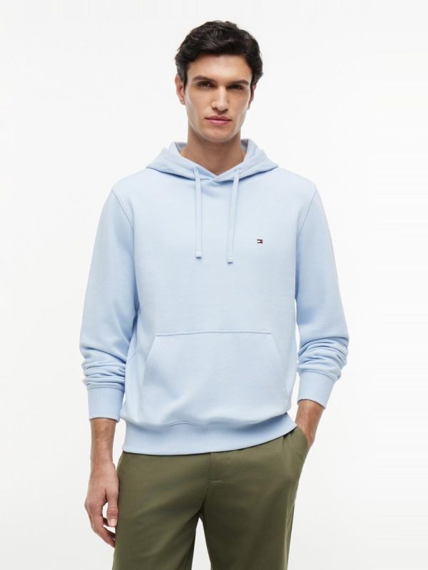 Sudadera básica de caballero con capucha - Azul celeste
