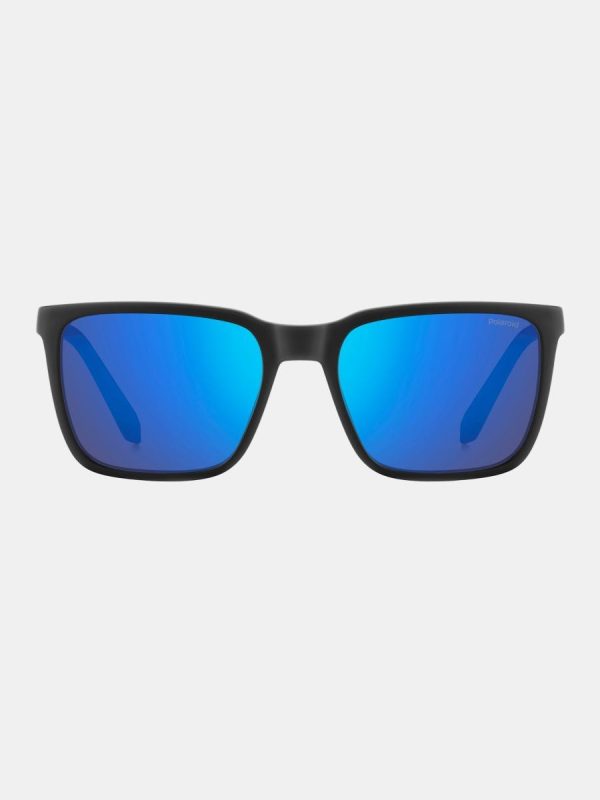 Gafas de sol PLD 2175/S/Xl de hombre rectangular en policarbonato con lente polarizada - Negro