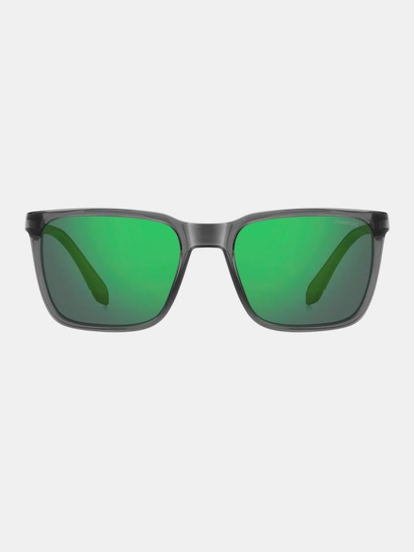 Gafas de sol PLD 2175/S/Xl de hombre rectangular en policarbonato con lente polarizada - Gris