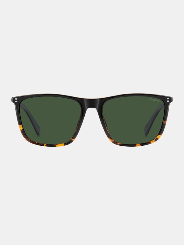 Gafas de sol PLD 4210/S/Xl de hombre rectangular en policarbonato con lente polarizada - Negro