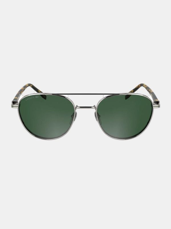 Gafa de sol de hombre ovalada metalica - Plata