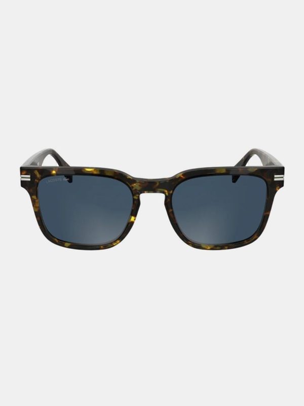 Gafa de sol de hombre cuadrada en acetato - Marrón