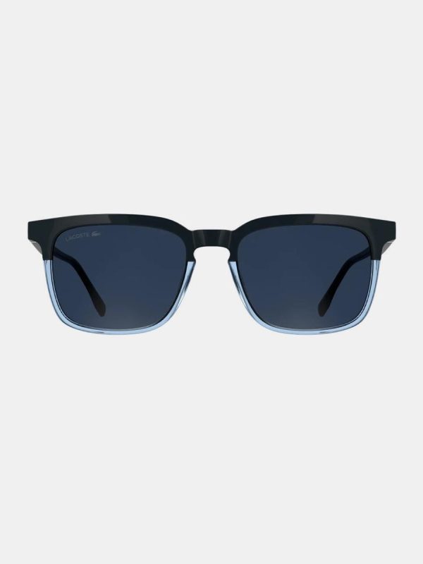 Gafa de sol de hombre cuadrada en inyectado - Azul