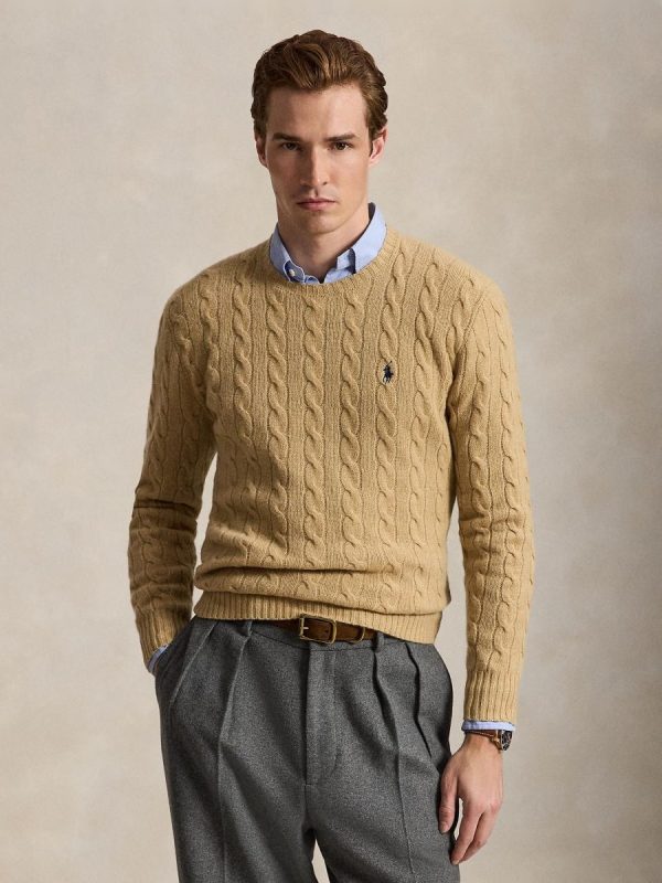 Jersey de hombre Aged Vino Jaspeado - Camel