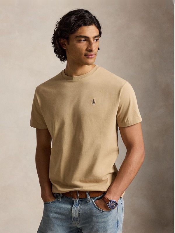 Camiseta de hombre de punto Bath Rosa - Camel