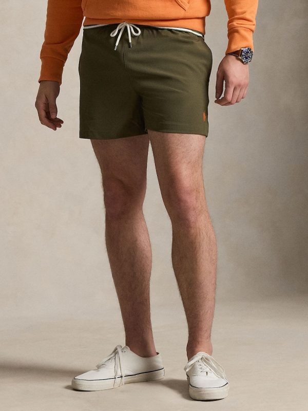 Bañador bermuda de hombre con cintura elástica - Kaki