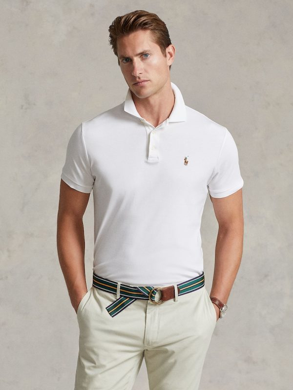 Camiseta de hombre de algodón suave Azul marino - Blanco