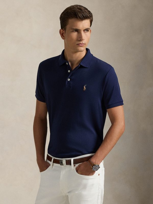 Camiseta de hombre de algodón suave - Azul marino