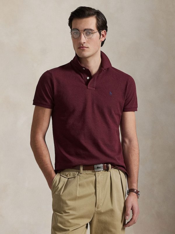 Polo de hombre de piqué Regular Fit - Granate