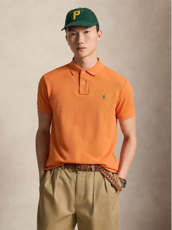Polo de hombre de piqué Regular Fit - Naranja