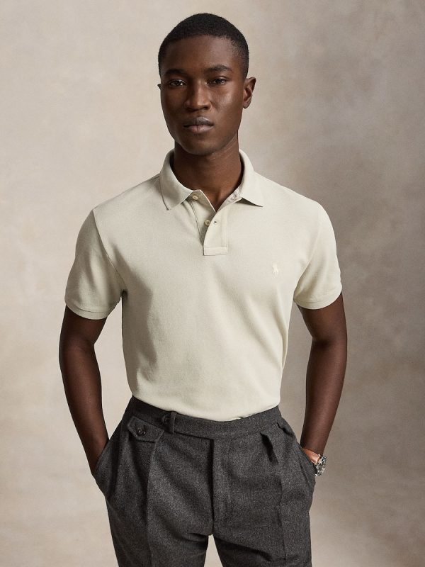 Polo de hombre de piqué Regular Fit - Piedra Natural